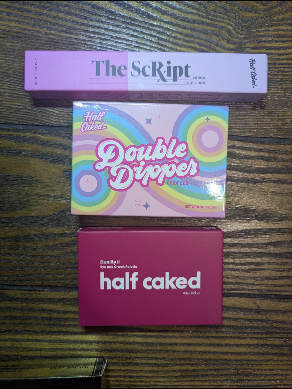 Half Caked Makeup Bundle- Double Dipper, Duality II + Lip Liner
